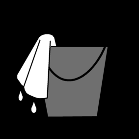 floorcloth and bucket